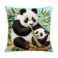 thumbnail image 1 of hulanddfd Cute Pandas Pillow Covers, 18"x18" Winter Pillowcase with Pandas Printed Patterns Soft Throw Cushion Cover for Sofa Living Room, 1 of 6