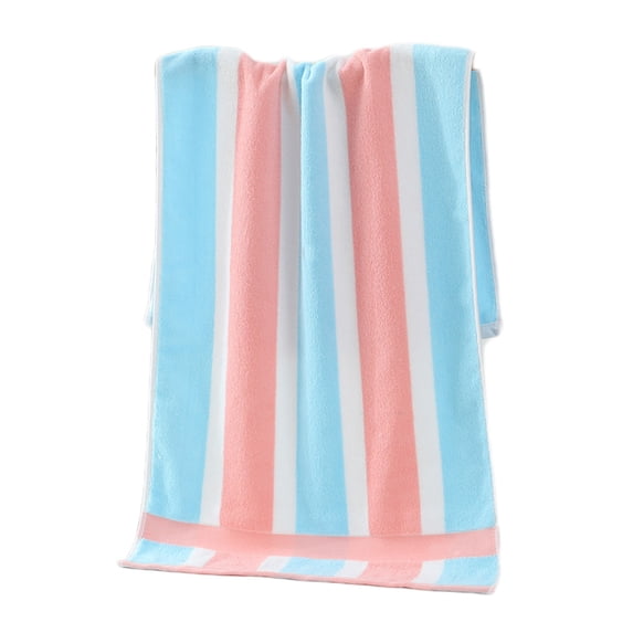 hulanddfd Decorative Bath Towel, Super Soft Cottons Striped and Checkered Patterns Highly Absorbent Durable Towels for Bathroom Decor 13 x 29 Inch