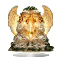 hulanddfd Desktop Goddesses Ornament, 2D Flat Acrylic Desktop Goddesses Figurine Tabletop Centerpiece Display Stand for Desk Living Room Home Decoration