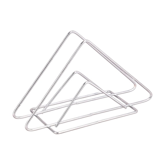 hulanddfd Desktop Napkin Holders - Stainless Steel Semicircular Table Rack, 5.1"x2.7" Dishwasher Safe Stand Up Holders Kitchen Gadgets for Home Dining Tables Restaurants Cafes