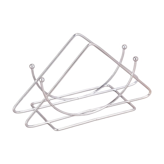 hulanddfd Desktop Napkin Holders - Stainless Steel Semicircular Table Rack, 5.1"x2.7" Dishwasher Safe Stand Up Holders Kitchen Gadgets for Home Dining Tables Restaurants Cafes