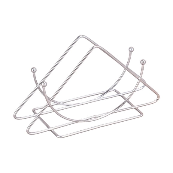 hulanddfd Desktop Napkin Holders - Stainless Steel Semicircular Table Rack, 5.1"x2.7" Dishwasher Safe Stand Up Holders Kitchen Gadgets for Home Dining Tables Restaurants Cafes