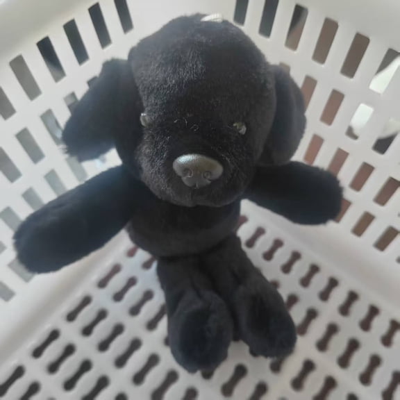 hulanddfd Dog Stuffed Animals Hanging Leg Dog Pillow Toys Gift Exchange(Black)