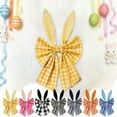 thumbnail image 1 of hulanddfd Easter Bunny Ear Bows for Front Door Decoration - Buffalo Check Wreath Bows 15.74x7.87in Large Bowknot Hanging Pendant for Home Yard Doorway Wall Window Decor, 1 of 6