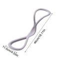 thumbnail image 1 of hulanddfd Figures 8 Resistance Bands, 18.1x4.5in Silicone Pull Rope Fitness Elastic Rope for Shoulder Back Yoga Home Fitness Training(Gray,35 Pounds), 1 of 6