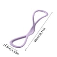 thumbnail image 1 of hulanddfd Figures 8 Resistance Bands, 18.1x4.5in Silicone Pull Rope Fitness Elastic Rope for Shoulder Back Yoga Home Fitness Training(Pink,25 Pounds), 1 of 5