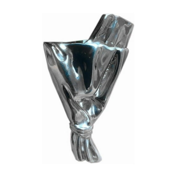 hulanddfd Flower Vase Brooch, Wearable Flower Bouquet Clip Suits Accessories Clothes Floral Decor for Dance Birthday Holiday Wedding Party Supplies Silver