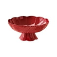 thumbnail image 1 of hulanddfd Fruit Bowl, 9.84"x4.33" Serving Tray Table Centerpieces Decor Shatterproof Plastic Tableware for Home Office Party Picnic Camping Red, 1 of 6