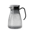 thumbnail image 1 of hulanddfd Glass Pitcher with Steel Lid and Spout, Large 1.5 Liter Glass Water Pitcher Hammered-patterned Glass Kettle with Handle for Iced Juices Coffee Milk, 1 of 6