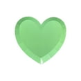 thumbnail image 1 of hulanddfd Green Paper Plates - 8.86"×8.86" Heart-Shaped Disposable Paper Tray for Cake Salad Fruit Food Disposable Tableware for Valentine Wedding Party, Romantic Dinners, 1 of 6