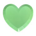 thumbnail image 1 of hulanddfd Green Paper Plates - 8.86"×8.86" Heart-Shaped Disposable Paper Tray for Cake Salad Fruit Food Disposable Tableware for Valentine Wedding Party, Romantic Dinners, 1 of 6