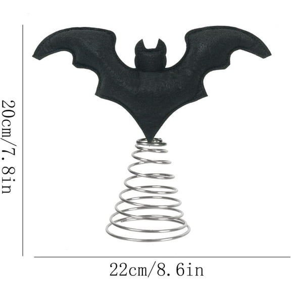 hulanddfd Halloween Bats Tree Topper, Mini Christmas Tree Ornaments Funny Holiday Halloween Party Decoration for Halloween and Xmas
