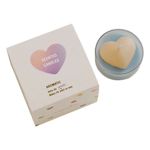 hulanddfd Heart Scented Candles, Soy Wax Decorative Romantic Candle Heart Shaped Tea Candles Table Decorations for Valentine's Day Wedding Birthday Gift
