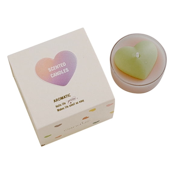 hulanddfd Heart Scented Candles, Soy Wax Decorative Romantic Candle Heart Shaped Tea Candles Table Decorations for Valentine's Day Wedding Birthday Gift