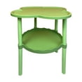 thumbnail image 1 of hulanddfd Household 4-Leaf Sofa Side Table, Living Room Snack Table, Small Coffee Table with Wheels, Movable Storage Table, Double Layer Cloud Shelf for Bedroom, Green, 1 of 6