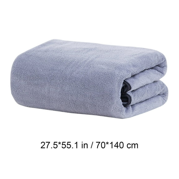 hulanddfd Large Bath Sheet - 27.56×55.12in Inch Microfiber Bath Towel, Adult Models Household-drying Water Absorbent Bath Towel Cover Blanket for Spa Camping Beach and Shower