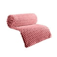 thumbnail image 1 of hulanddfd Large Fleece Throw Blanket for Couch, 39.37x27.56in Super Soft Flannel Solid Color Multifunctional Cover Blanket for Living Room Bedroom(Pink), 1 of 9