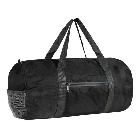 hulanddfd Large Foldable Duffel Bag, 19.69x9.45in Duffel Bag for Men Sports Gym Bag for Storage Storage with Zippered Pockets and Sturdy Handles for Travel Sports Camping Black