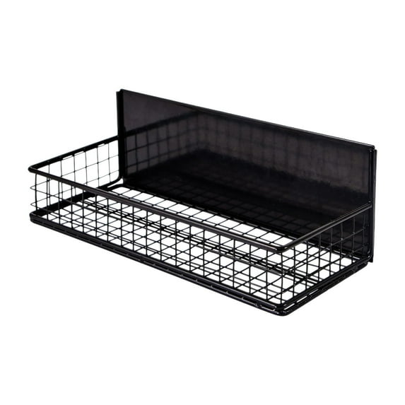 hulanddfd Magnetic Basket, 9.4"x4.3"x1.9" Spice Organizer for Refrigerator Stylish Stainless Steel Storage Rack Space-Saving for Office Supplies Kitchen Utensils Condiments