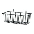 thumbnail image 1 of hulanddfd Metal Hanging Baskets, 9" Hooks Mesh Rack Kitchen Bathroom Sundries Basket for Towels Spices Utensils Black, 1 of 6