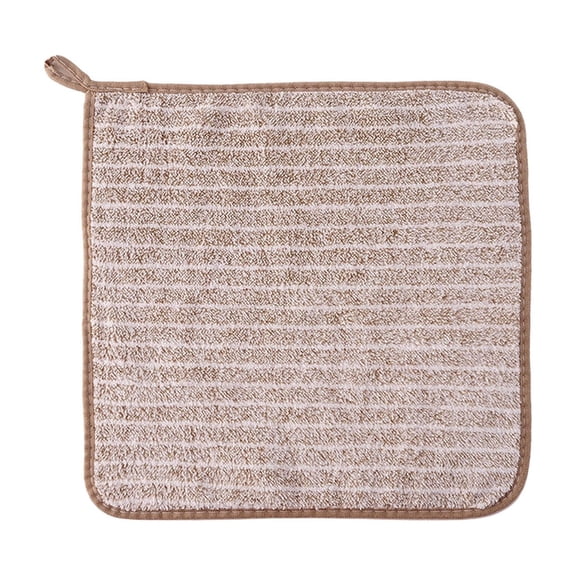 hulanddfd Microfiber Dishcloth, 11.81"x11.81" Square Super Soft Towel Highly Absorbent Scouring Pads Cleaning Rag for Kitchen Bathroom(Coffee)