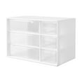 thumbnail image 1 of hulanddfd Mini Desktop Drawer Organizer with 6 Clear Drawers, Plastic Desktop Storage Box for Office Home Desktop, 1 of 6
