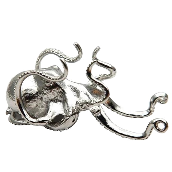 hulanddfd Octopus Shaped Phone Holders, Metal Octopus Cuttlefish Figurines Statue Tabletop Centerpiece Organizer Rack for Phone Bracket Pen