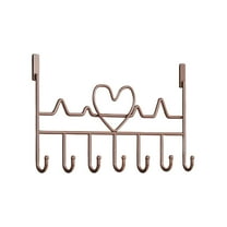 hulanddfd Over The Door Hook - 7-Hooks Rack, Coat Rack Hanger Behind Bathroom Door Bedroom Kitchen Door Organizer Hanging Racks
