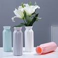thumbnail image 1 of hulanddfd Plastic Flower Vase 8" Tall Geometric Floral Vase Container White Shatterproof Vases for Flowers Home Office Table Decorations(White), 1 of 6