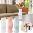 thumbnail image 1 of hulanddfd Plastic Flower Vases, Ceramic Look Plastic Vase White Conic Floral Vase Home Decor Centerpieces Small Unbreakable Vases for Decor Living Room(White), 1 of 7