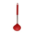 thumbnail image 1 of hulanddfd Plastic Ladle With Stainless Steel Handle, 12.20"x3.34" Red Cooking Spoon Kitchen Spoon Utensil for Soups Sauces Rice Red, 1 of 6