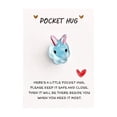 thumbnail image 1 of hulanddfd Pocket Bunny Hug Gifts with Greeting Cards, Little Rabbits Pocket Hug Token, Long Distance Relationship Gifts, Easter Basket Stuffers(Blue), 1 of 6