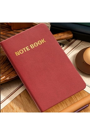 Pocket Notebook A7 Size NoteBook Small Journaling NoteBook Pocket Size Tiny Notepad with Elastic Band for Office, Reporter & Travel Journaling(Red)