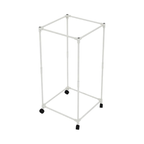 hulanddfd Portable Rotating Floor Standing Clothes Hanger, Indoor Clothes Drying Rack, Movable Laundry Rack for Dormitory Home , Waterproof Plastic, 47.24x26.38x18.5in(White)