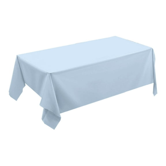 hulanddfd Rectangle Tablecloth - 72 x 54 Inch Light Blue Table Cloth, Sturdy Party Table Cover for Party Banquet Indoor and Outdoor