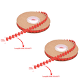 thumbnail image 1 of hulanddfd Red Heart Ribbon, 0.31"(8mm) Heart Designs 65.62ft Long 2 Rolls Wrapping Ribbons for Valentine's Day Birthday Wedding Party Decor, 1 of 5