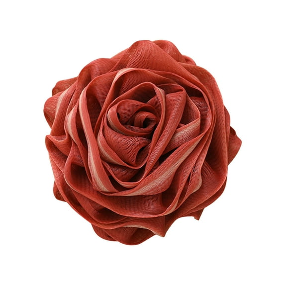 hulanddfd Rose-Shaped Bath Loofah - Soft Exfoliating Shower Sponge for Body Scrub, 4.7x4.7 Inch, Bath Pouf for Women Men Bathroom Use