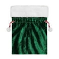 thumbnail image 1 of hulanddfd Santa Claus Christmas Sack Bag - Christmas Armygreen Velvet Gift Bag with White Soft Cuff and Drawstring, Christmas Packaging Bag for Gifts and Xmas Clothes Wrapping, 1 of 5