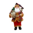 thumbnail image 1 of hulanddfd Santa Xmas Tree Topper, Christmas Santa Hangimg Pendant Standing Santa Claus Figure Wearing Coat Clothes for Xmas Tree Gift, 1 of 6