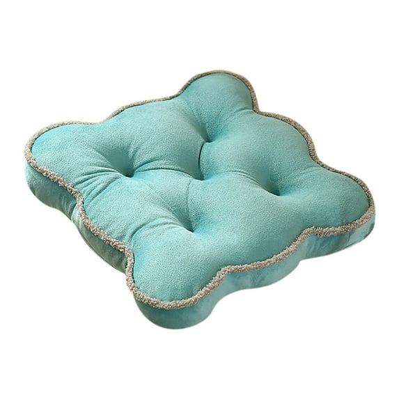 hulanddfd Seat Cushion, 15.7"x15.7" Cute Soft Floor Cushion Thick Flower Cushion for Couch Bed Preppy Room Bedroom Decor Decorative