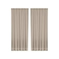 thumbnail image 1 of hulanddfd Semi-Sheer Curtain 83.86"x53.97" Soft Solid Color Rod-Pocket Curtain for Living Room Bedroom Balcony Khaki, 1 of 6