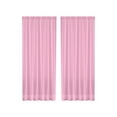 thumbnail image 1 of hulanddfd Semi-Sheer Curtain 83.86"x53.97" Soft Solid Color Rod-Pocket Curtain for Living Room Bedroom Balcony Pink, 1 of 6
