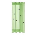 thumbnail image 1 of hulanddfd Sheer Panel with Butterflies Brooch, Solid Color Sheer Curtains Hanging Door Wall Closet Window Curtain for Living Room Partition Closet Doors Hallway Entrance, 1 of 7
