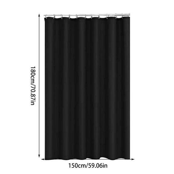 hulanddfd Shower Curtain Liner, 70.87*59.06in Waterproof Shower Curtain Liner Set with Hooks Thickened Polyester Bathroom Partition Curtain Plain Color Curtain for Bathroom
