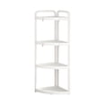 thumbnail image 1 of hulanddfd Shower Organizer, Bathroom Storage, Corner Shower Shelf 4 Tier, Plastic Adjustable Shower Caddy with Drainage, Wobble-Free Designs(White), 1 of 6