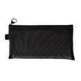thumbnail image 1 of hulanddfd Small Mesh Zipper Pouch Bags, 4.5"x8.4" Transparent Handled Pencil Case Stationery Organizer Toiletries Cosmetic Makeup Storage Bags for Home Office Travel, 1 of 5