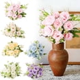 thumbnail image 1 of hulanddfd Small Roses Artificial Flowers Fake Flower with Stems Silk Flower for Outdoors Wedding Home Hotel Decorations(Pink), 1 of 5