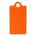 thumbnail image 1 of hulanddfd Small Washboard - 12x7.09in Plastic Thickened Laundry Washing Board Hand Washboard Household Scrubbers Laundry Board for Home Cleaning Use and Outdoor Camping, Orange, 1 of 6