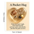 thumbnail image 1 of hulanddfd Sports Pocket Hug Gift, Pocket Hug Cards with Heart Shape Acrylic Football Heart Keepsake Cards for Family Sports Lover, 1 of 2