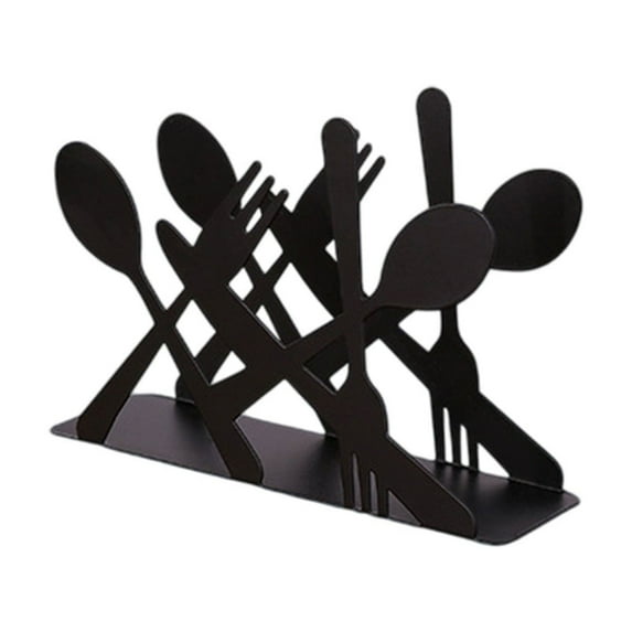 hulanddfd Standing Napkin Holders for tables - Tableware Decorative Napkin Holders, Black Metal Napkin Dispenser for Kitchen Coffee Shop Dining Room